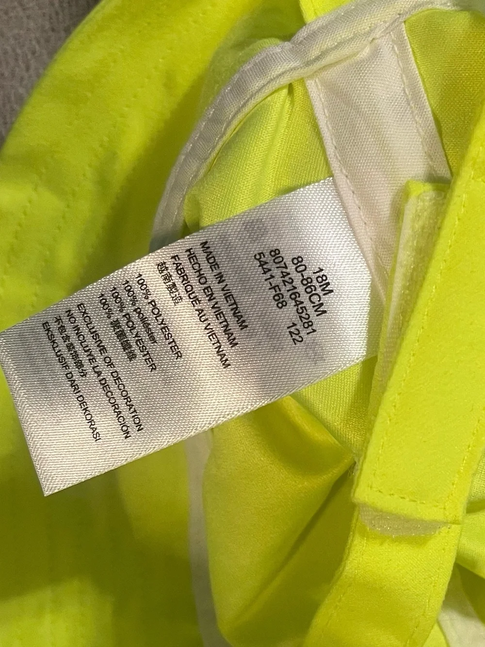 Hurley Kids Neon Lime Bucket Hat